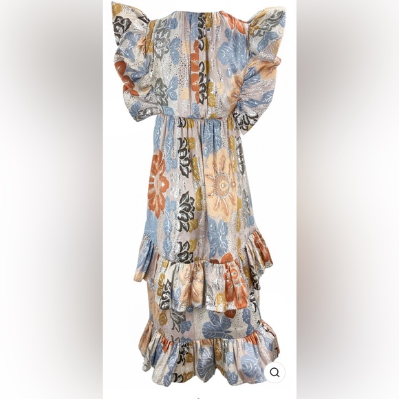 Ulla Johnson Fontaine Midi Dress in Ocean Jasper - Picture 6 of 11